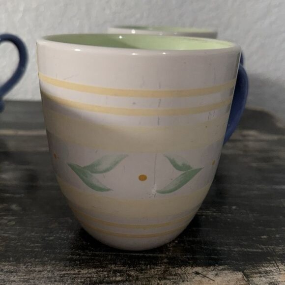 Pfaltzgraff Summer Breeze Coffee Mug Set Of 5 Floral Design Dishwasher & Microwa - Picture 6 of 9